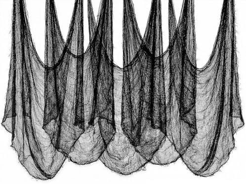 Cyantor Halloween Creepy Cloth Black 80×160inch - Halloween Decorations Clearance - Creepy Spooky Halloween Decorations Outdoor Indoor… by Cyantor