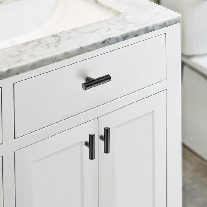JOY DECOR 35 Pack Cabinet Knobs, Black Cabinet Handles, 2in Kitchen Cabinet Knobs, Single Hole Drawer Knobs for Dresser Drawers