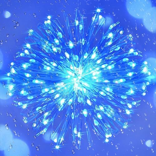 Joomer Solar Fairy Lights, 2-Pack Total 80FT 240LED String Lights, Blue - Image 6