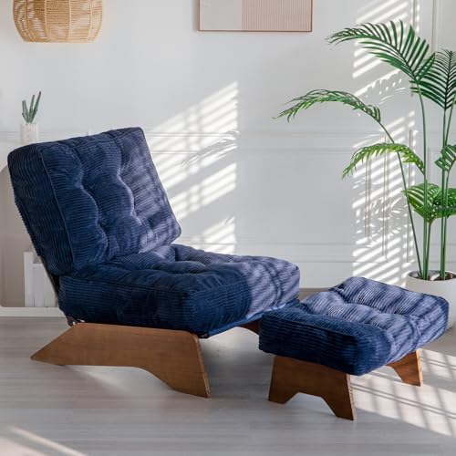 MAXYOYO Accent Chair with Ottoman, Lounge Chair with Adjustable Backrest by MAXYOYO