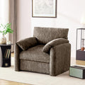 Howjoe Accent Chair for Living Room, Oversized Reading Armchair, Brown by Unknown
