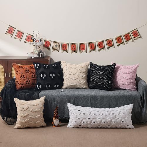 DFXSZ Halloween Pillow Covers 14x36 inch 1Pcs White Ghost Halloween Decor - Image 5