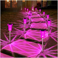 DenicMic Solar Outdoor Lights 10 Pack Pink LED Valentines/Mothers Day Decor by Denicmic