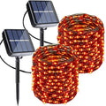 Joomer Orange Halloween Solar String Lights - 2 Pack Total 80FT 240LED by Joomer