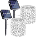 Joomer Solar Fairy Lights, 2-Pack Total 80FT 240LED String Lights, White by Joomer