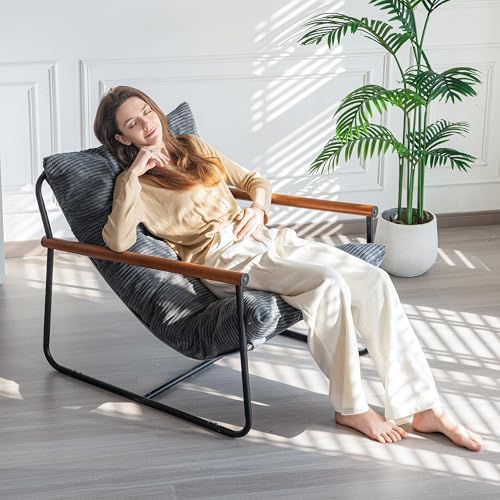 MAXYOYO Modern Accent Chair, Comfy Living Room Chair with Metal Frame - Image 4