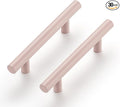 Ravinte 30 Pack | 5 Inch Cabinet Pulls Pink Stainless Steel Kitchen Drawer Pulls Cabinet Handles 5 InchLength, 3 Inch Hole Center