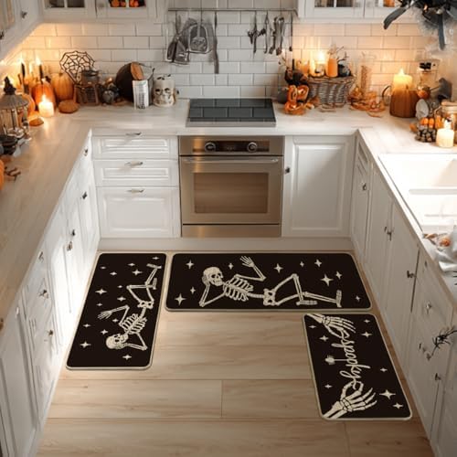 Artoid Mode Halloween Kitchen Mats Set of 3-17"x29"+17"x36"+17"x47" - Image 2