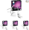 Philips Hue Indoor 10 Ft Smart RGBWW LED Solo Lightstrip Base Kit, Control with Hue App, LED Strip Lights Compatible with Alexa, Google Assistant and Apple HomeKit (Pack of 4)