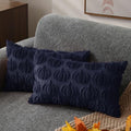 DFXSZ Fall Pillow Covers 12x20 2Pcs Navy Blue Pumpkin Fall Decorations by DFXSZ