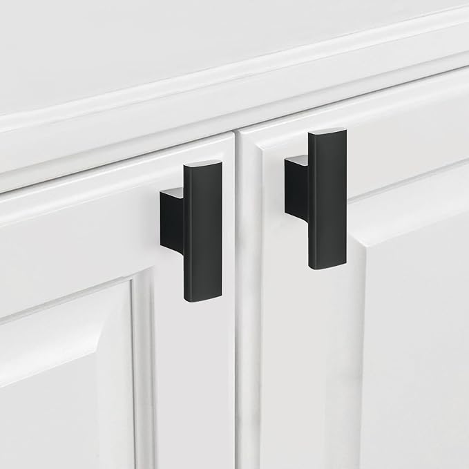 15 Pack Kitchen Cabinet Knobs Matte Black Cabinet Knobs Black Drawer Knobs Solid Kitchen Hardware
