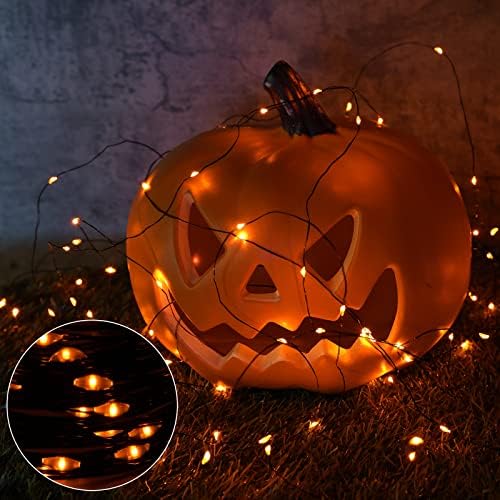Joomer Orange Halloween Solar String Lights - 2 Pack Total 80FT 240LED - Image 5