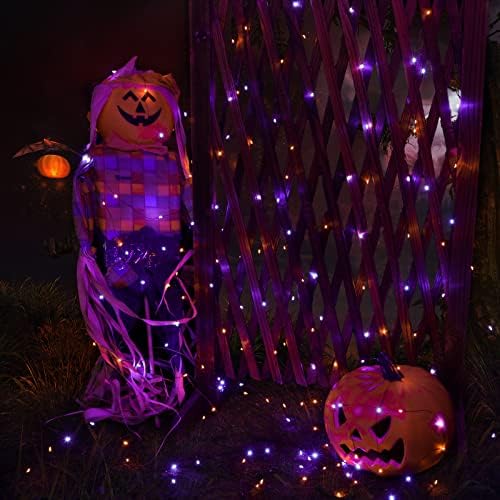 Joomer Orange Purple Halloween Solar String Lights,2 Pack Total 80FT 240LED - Image 7