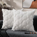 DFXSZ Halloween Pillow Covers 20x20 inch 2Pcs White Ghost Halloween Decor by DFXSZ