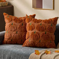 DFXSZ Fall Pillow Covers 18x18 2Pcs Rust Green Pumpkin Fall Decorations by DFXSZ