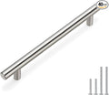 homdiy Brushed Nickel Cabinet Handles Kitchen Pulls Stainlees Steel 6-1/4inch(160mm) Hole Centers - Europe Bedroom Drawer Dresser Cabinet pulls 40Pack