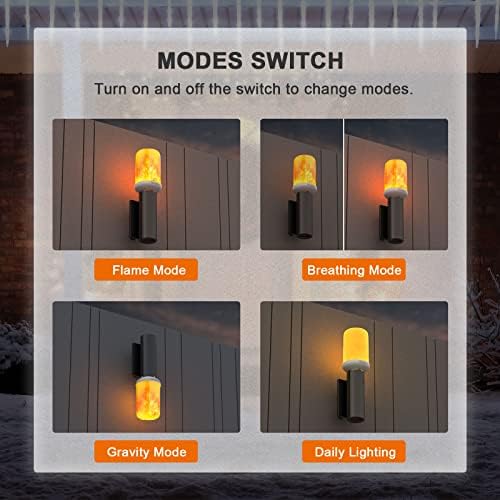 Hompavo 【Upgraded Flame Light Bulbs for Home Decor with Upside Down Effect - Image 6