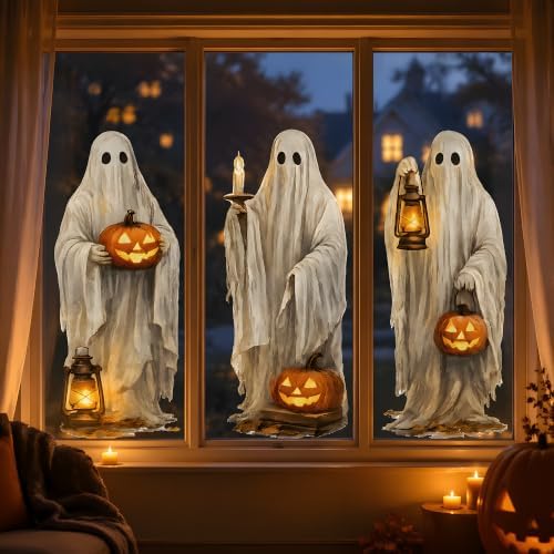 Halloween Decorations - Ghost Window Clings for Halloween Party Decor - Image 7