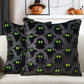 DFXSZ Halloween Pillow Covers 16x16 inch 2Pcs Black Ghost Halloween Decor by DFXSZ