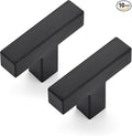 JOY DECOR 10 Pack Cabinet Knobs, Black Cabinet Handles, 2 Inch Kitchen Knobs, Single Hole Drawer Hardware for Dresser Drawers