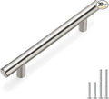 homdiy 96mm Cabinet Handles Drawer Pulls - HD201SN Cabinet Hardware Brushed Nickel Cabinet Pulls 20 Pack Modern Cupboard Handles for Kitchen Cabinets