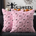 DFXSZ Halloween Pillow Covers 16x16 inch 2Pcs Pink Ghost Halloween Decor by DFXSZ