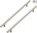 JOY DECOR 15 Pack Cabinet Handles, Brushed Nickel Cabinet Pulls, 8-3/4 in Hole Center Kitchen Cabinet Handles, Stainless Steel T Bar Handles for Dresser Drawers