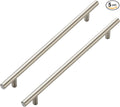 JOY DECOR 5 Pack Cabinet Handles, Brushed Nickel Cabinet Pulls, 8-3/4 in Hole Center Kitchen Cabinet Handles, Stainless Steel T Bar Handles for Dresser Drawers