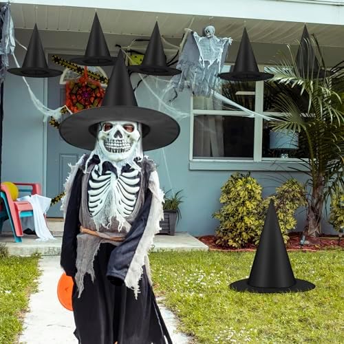 36 PCS Witch Hats, Black Witches Hat Halloween Decorations Ceiling Porch - Image 6