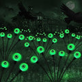 BeHiller Halloween Decorations Outdoor Solar Scary Eyeball Lights,2PACKS 12LED Green Eyeball Swaying Firefly Lights,Waterproof Solar Halloween Path Lights for Yard/Garden/Lawn/Party Decor by BeHiller