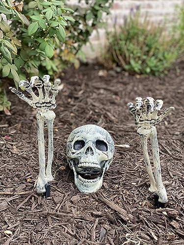 AISENO Realistic Skeleton Stakes Halloween Decorations for Lawn Stakes Garden Halloween Skeleton Decoration Outdoor - Image 2