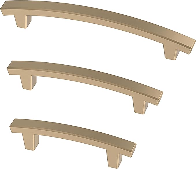 Franklin Brass (5-Pack) – Champagne Bronze Cabinet Handles, 3 Inch Hole Center, Pulls for Drawers, Kitchen Cabinet Door, Dressers | Pierce