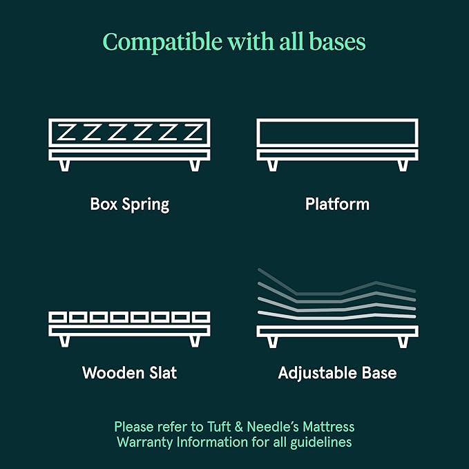Tuft & Needle Kin Medium Firm 10" Twin XL Adaptive Foam Mattress in a Box, Cooling Pressure Relief, Balanced Support, 100 Night Trial, Fiberglass-Free, CertiPUR-US, 10-Year Limited Warranty