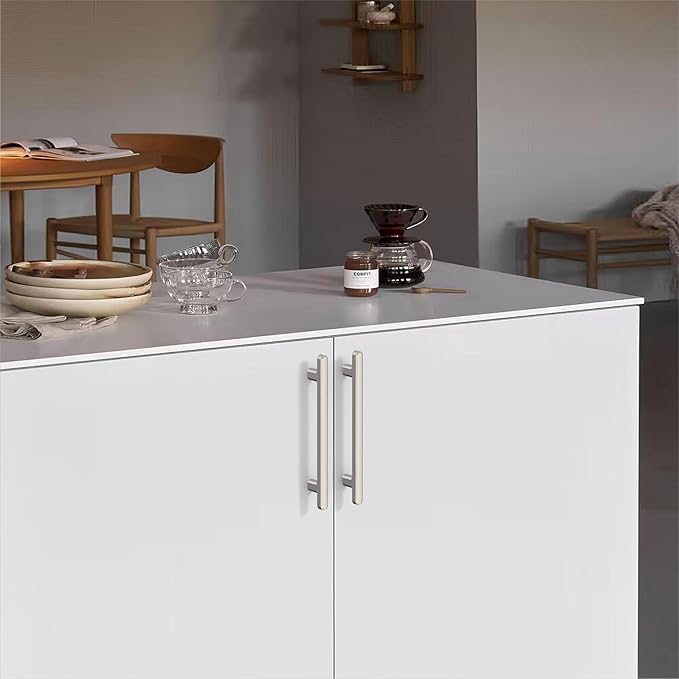 10 Pack 5 Inch(128mm) Kitchen Cabinet Handles Brushed Satin Nickel Cabinet Pulls Kitchen Cabinet Hardware Drawer Pulls for Cupboard Wardrobe