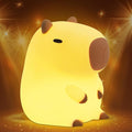 Attivolife Capybara Night Light for Kids, Animal Silicone Night Lamp USB Rechargeable, Touch Control with Dimmable & Timer, Cute Home Bedside Decor Portable, Kawaii Birthday Xmas Gift for Girl Boy