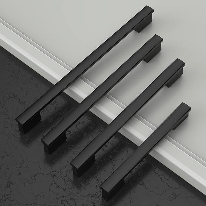 Asidrama 30 Pack 3 Inch(76mm) Matte Black Kitchen Cabinet Handles, Cabinet Pulls Kitchen Cabinet Hardware for Cupboard Drawer Pulls