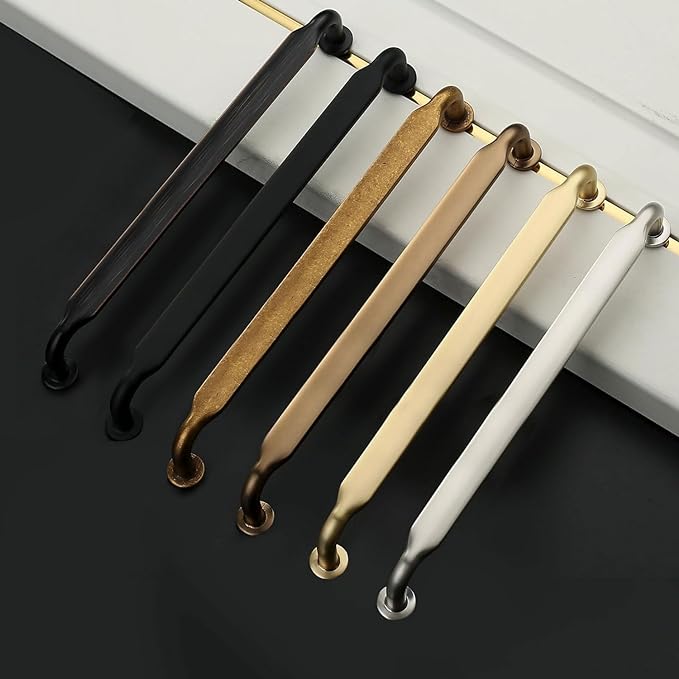 Asidrama 6 Pack 11.3 Inch(288mm) Brushed Satin Nickel Kitchen Cabinet Handles, Cabinet Pulls Kitchen Cabinet Hardware for Cupboard Drawer Pulls