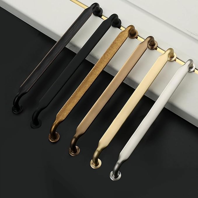 Asidrama 10 Pack 7.5 Inch(192mm) Champagne Bronze Kitchen Cabinet Handles, Cabinet Pulls Kitchen Cabinet Hardware for Cupboard Drawer Pulls