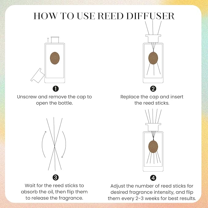 M&SENSE 6.3 oz Large Reed Diffuser Set | Lavender Eucalyptus Scent Oil Diffuser with Sticks | Hotel Collection Non-Toxic Essential Oil |for Bedroom Bathroom Living Room