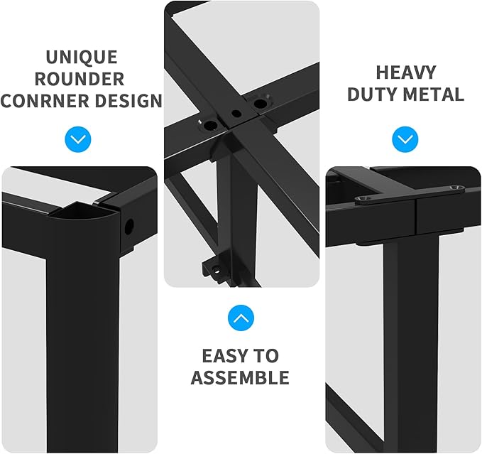 King Box Spring, 9 Inch Metal King Size Box Spring Only, Heavy Duty Metal Frame Mattress Foundation Support for 3000lbs, Easy Assembly, Noise Free, Non Slip