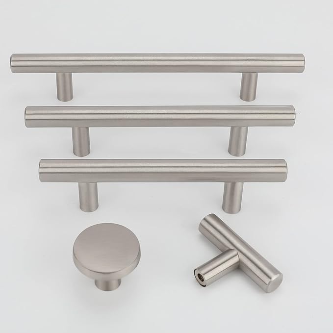 LONTAN 30 Pack Brushed Nickel Cabinet Knobs Dresser Drawer Knobs LS201BSS Kitchen Cabinet Hardware Knobs for Dresser Drawers Cabinet Hardware 2inch