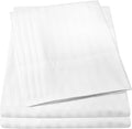 Full Size Bed Sheets - 6 Piece 1500 Supreme Collection Fine Brushed Microfiber Deep Pocket Full Sheet Set Bedding - 2 Extra Pillow Cases, Great Value, Full, Dobby White