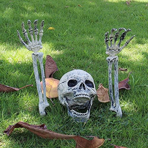 AISENO Realistic Skeleton Stakes Halloween Decorations for Lawn Stakes Garden Halloween Skeleton Decoration Outdoor by AISENO