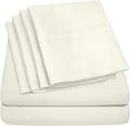 Twin Size Bed Sheets - 4 Piece 1500 Supreme Collection Fine Brushed Microfiber Deep Pocket Twin Sheet Set Bedding - 1 EXTRA PILLOW CASES, GREAT VALUE, Twin, ivory