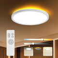 TALOYA Flush Mount Ceiling Light with Remote,3000K-6500K Adjustable,2000K Nightlight,12 Inch, Led Low Profile Ceiling Lights for Bedroom, Living Room, Kitchen, White