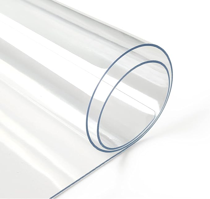 Deep Dream 1.5mm Clear Desk Cover Protector, 30×50 Inch Clear Desk Cover, Rectangular Vinyl Desk Pad, PVC Plastic Table Cover for Office, Dresser, Night Stand, Computer & Writing Desk Tabletop