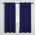 NICETOWN Blackout Curtain Panels, Window Treatment Energy Saving Thermal Insulated Solid Grommet Blackout Drapes/Draperies (Royal Blue, 1 Pair, 34 by 54)