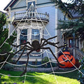 OCATO 200" Halloween Decorations Spider Web Outdoor +59" Giant Spider Décor by OCATO