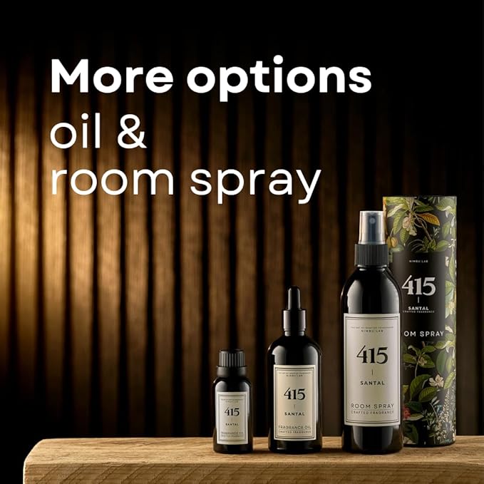 Room Spray for Home 415 Santal - Air Freshener for Home - Linen Spray for Bedding, Pillow Spray - Sandalwood blended with top notes of ginger and cardamom. Room Freshener. Long Lasting - 8oz/237ml