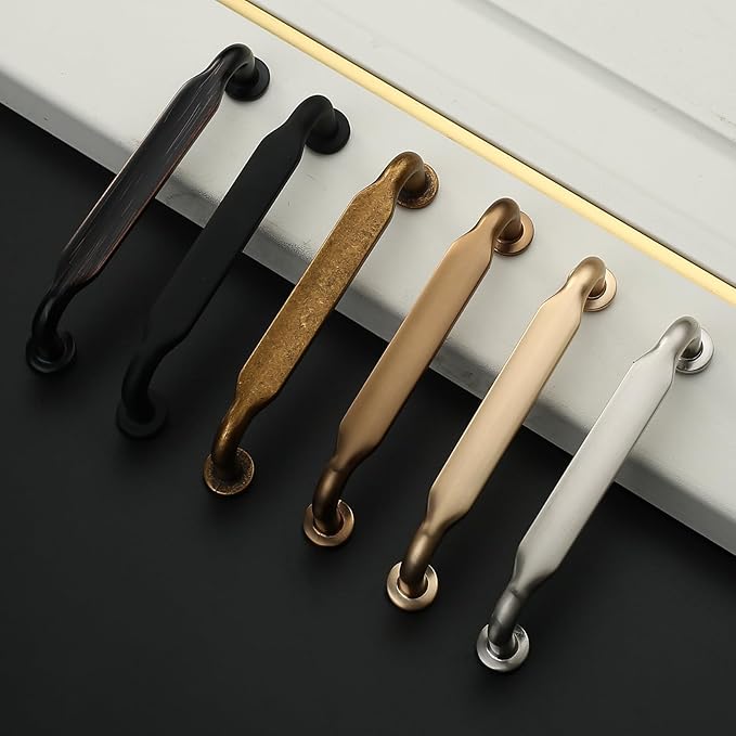 Asidrama 20 Pack 3 Inch(76mm) Brushed Brass Kitchen Cabinet Handles, Cabinet Pulls Kitchen Cabinet Hardware for Cupboard Drawer Pulls
